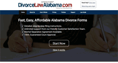 Desktop Screenshot of divorcelawalabama.com